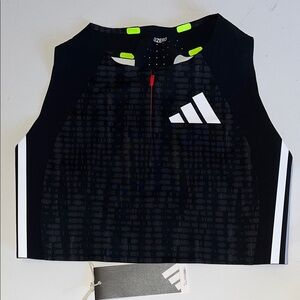 Adidas Women’s M Promo Crop Top Pro Elite Track Field Olympic Adizero NWT  $130